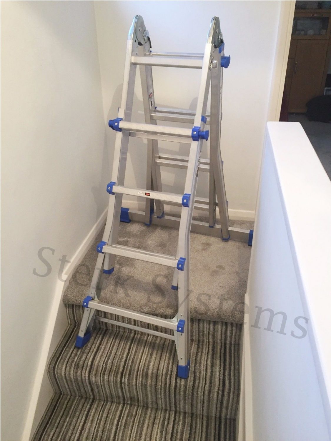 Telescopic Combination Step Ladder System 4x3 4X4 & 4X5 Rungs Stairs Ladders 