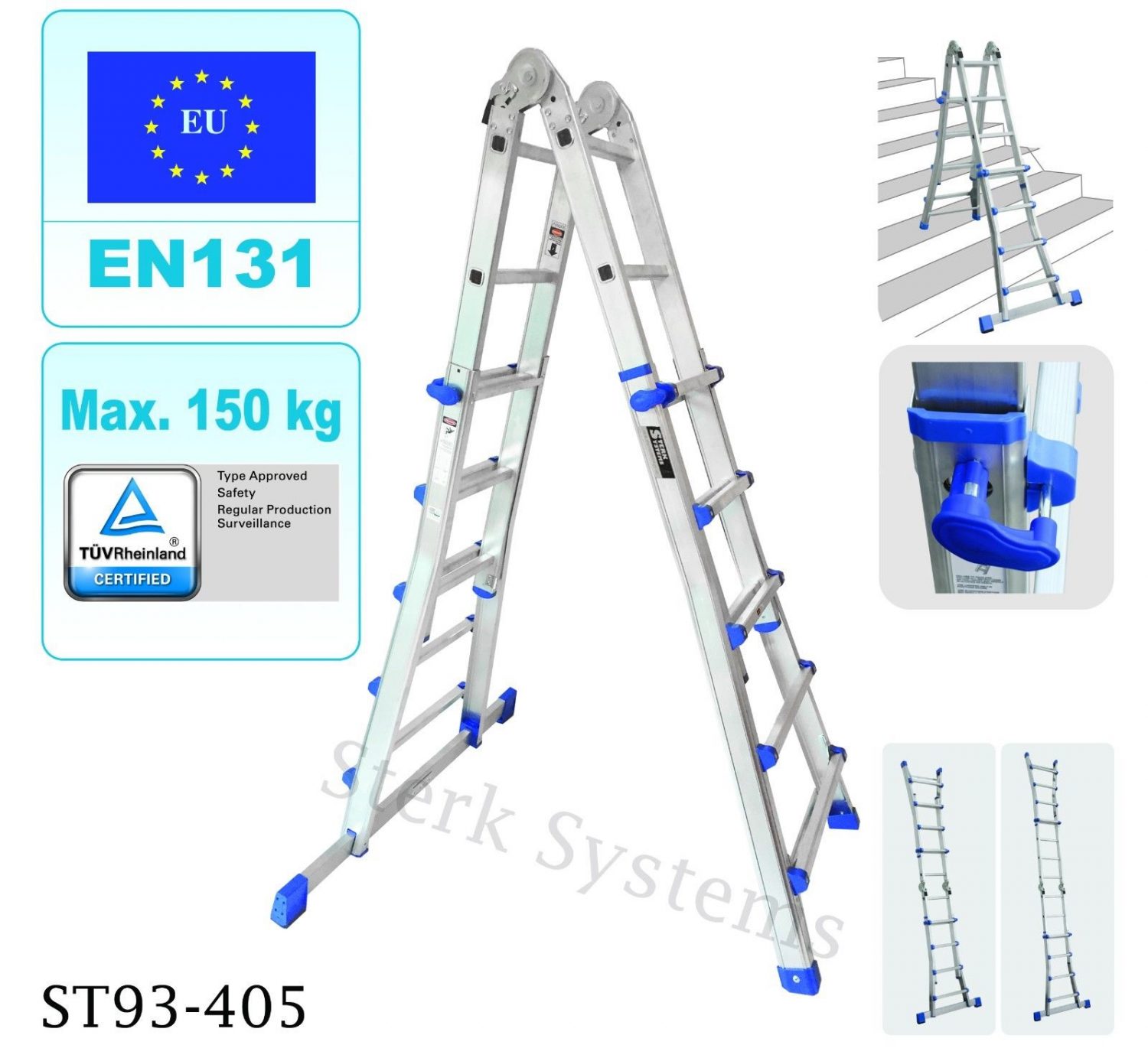 Collapsible extension on sale ladder